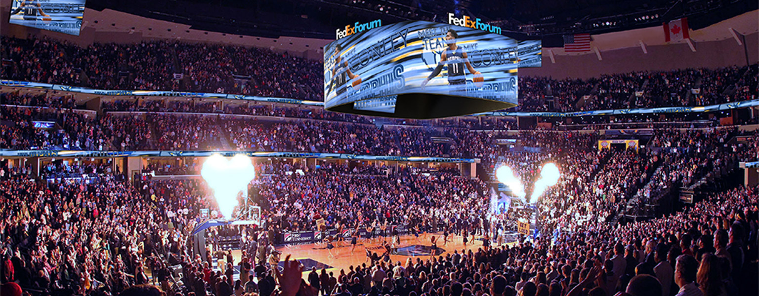 Largest, High Definition, In-Arena Center-Hung Scoreboard in the